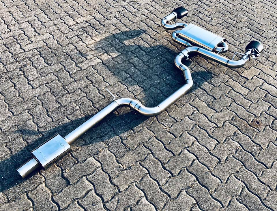 L-Performance - Seat Leon Cupra Terrorline Klappenabgasanlage 3,5 Zoll auf 2x3 Zoll mit CH Zulassung