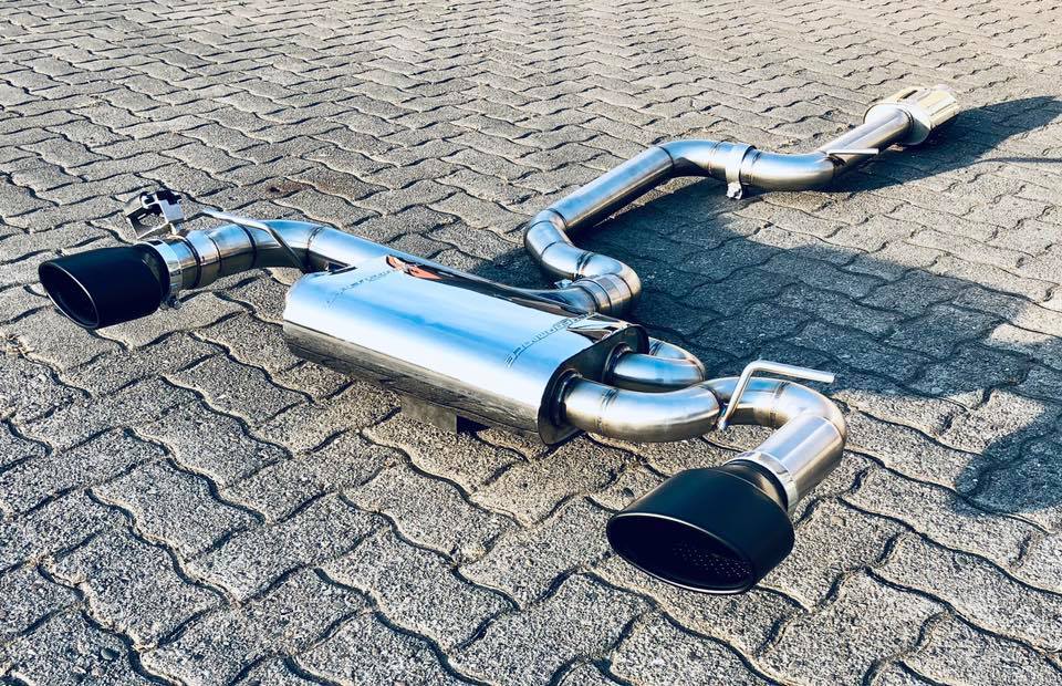 L-Performance - Seat Leon Cupra Terrorline Klappenabgasanlage 3,5 Zoll auf 2x3 Zoll mit CH Zulassung