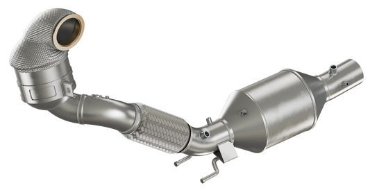 HJS Downpipe - VW Golf 7 GTI OPF, GTI TCR, Seal Leon Cupra 290 OPF, Skoda Ocatavia RS 245 OPF - mit CH-Zulassung - 90 82 1160
