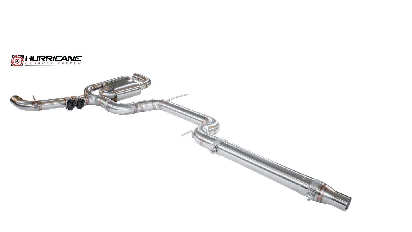 Hurricane Exhaust - 3.5" Klappenabgasanlage VW Golf 8 GTI