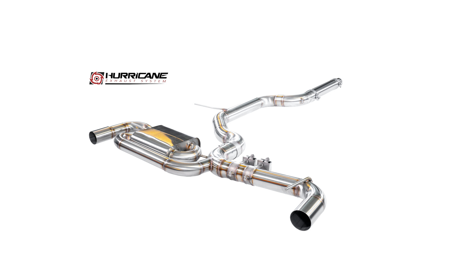 Hurricane Exhaust - 3.5" Klappenabgasanlage VW Golf 8 GTI
